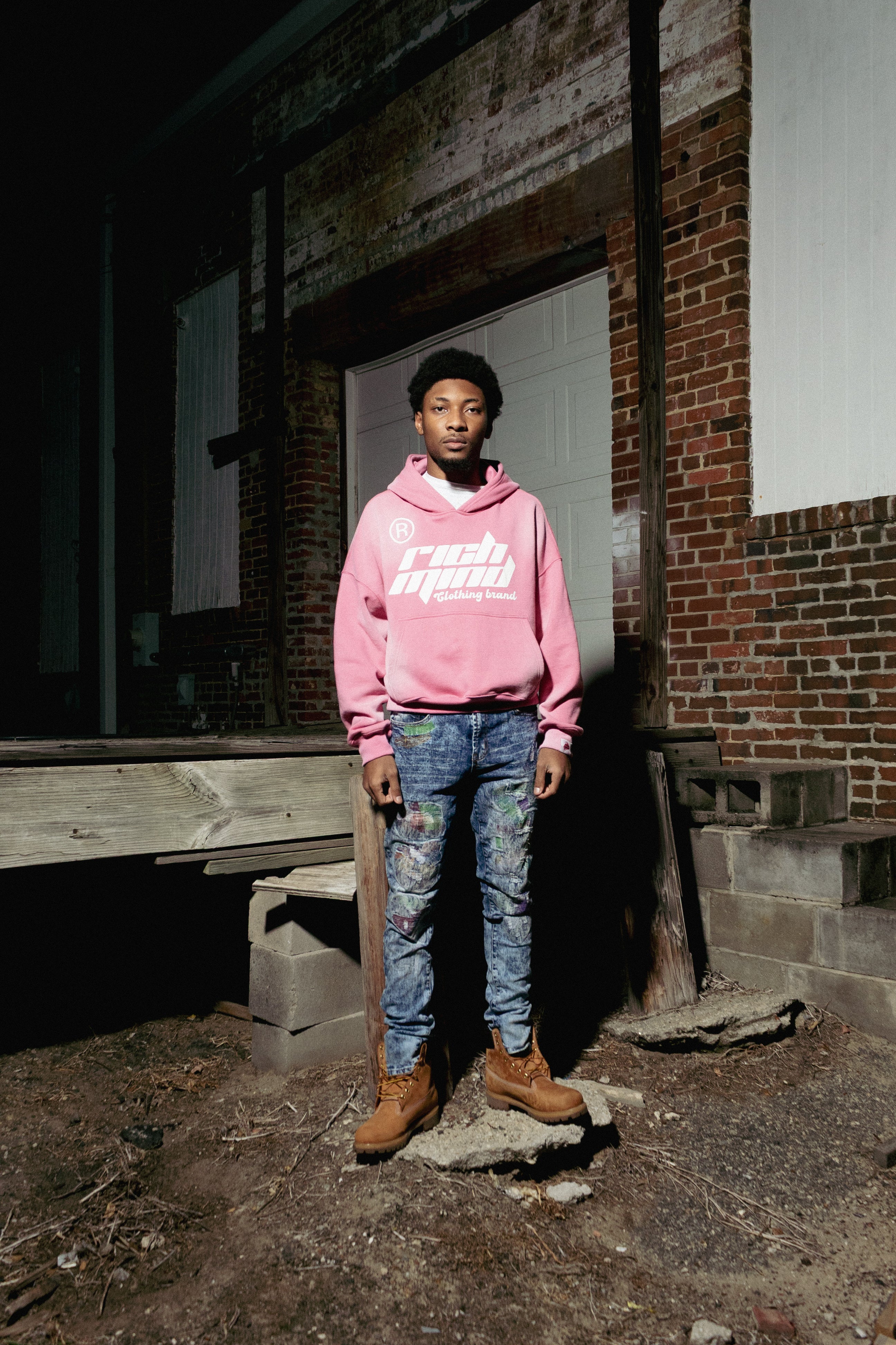 RICH MIND | PINK HOODIE